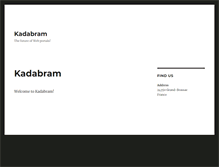 Tablet Screenshot of kadabram.com